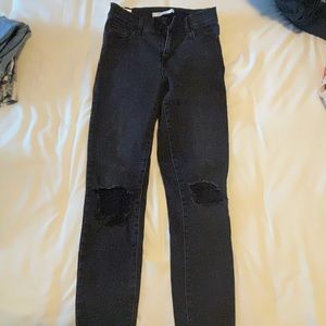 Black Pacsun Ripped Skinny Jeans